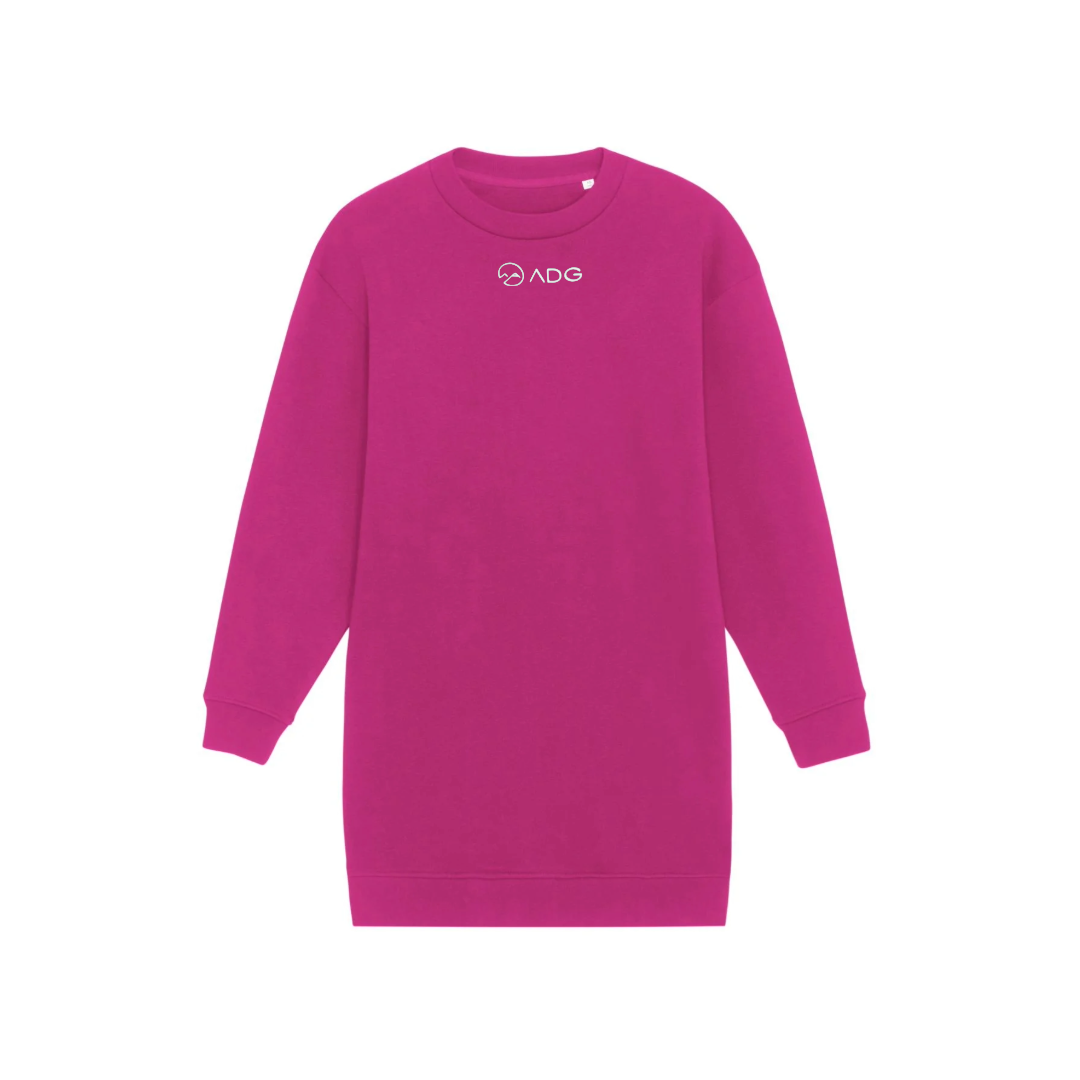 Sweatkleid Glitzerdruck Damen