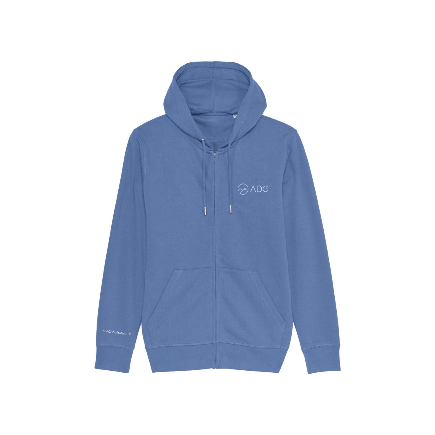 Sweatjacke ungefüttert blau