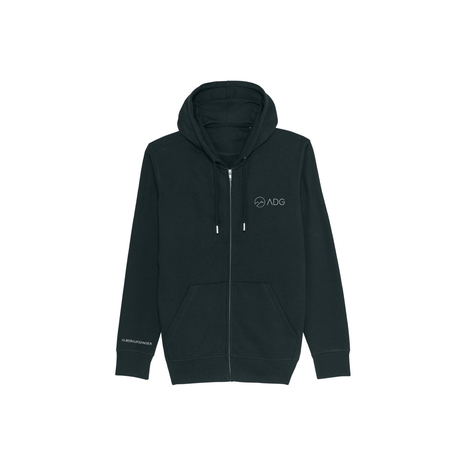 Sweatjacke ungefüttert schwarz