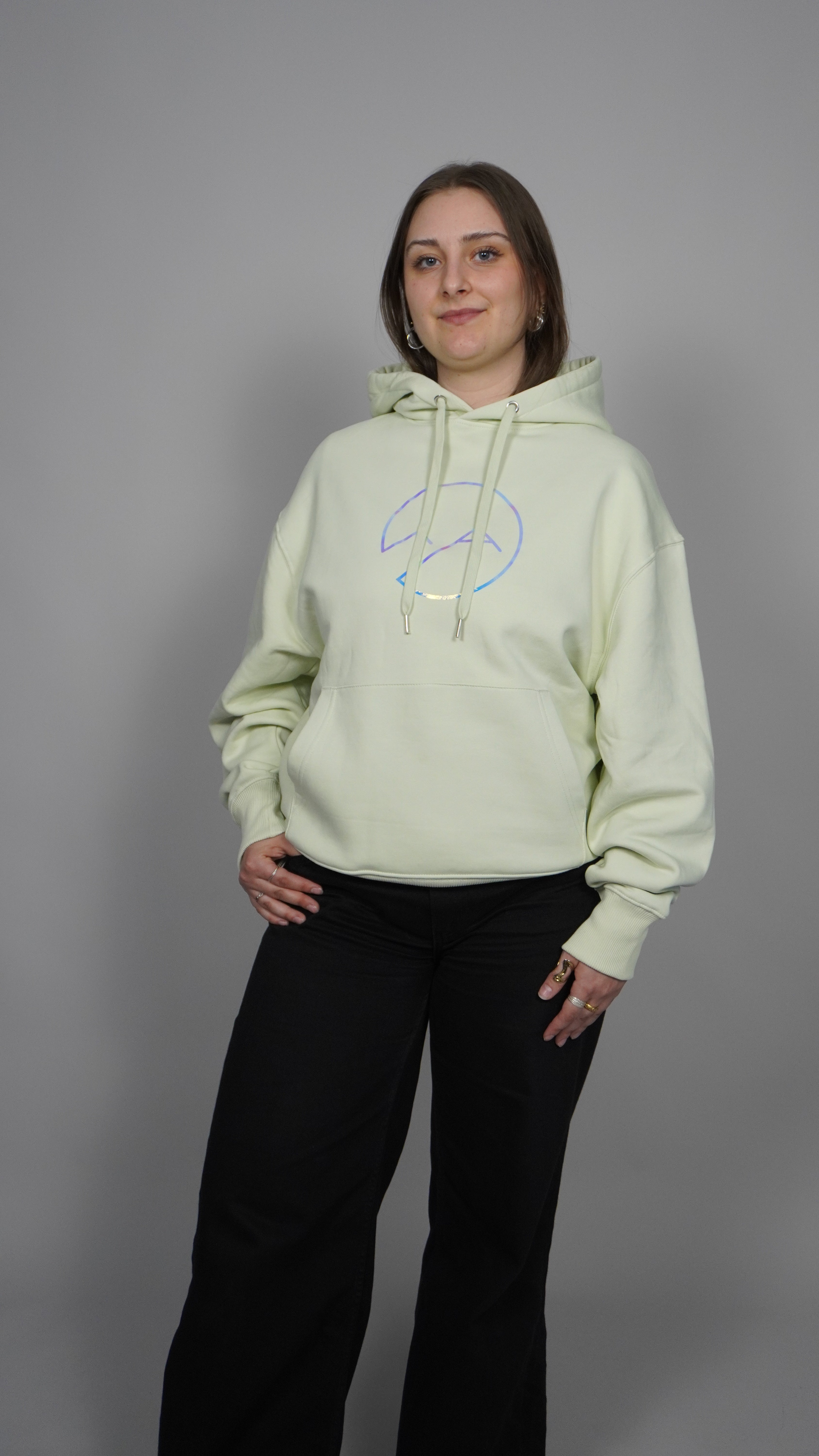 Oversize Hoodie mit Spiegeldruck