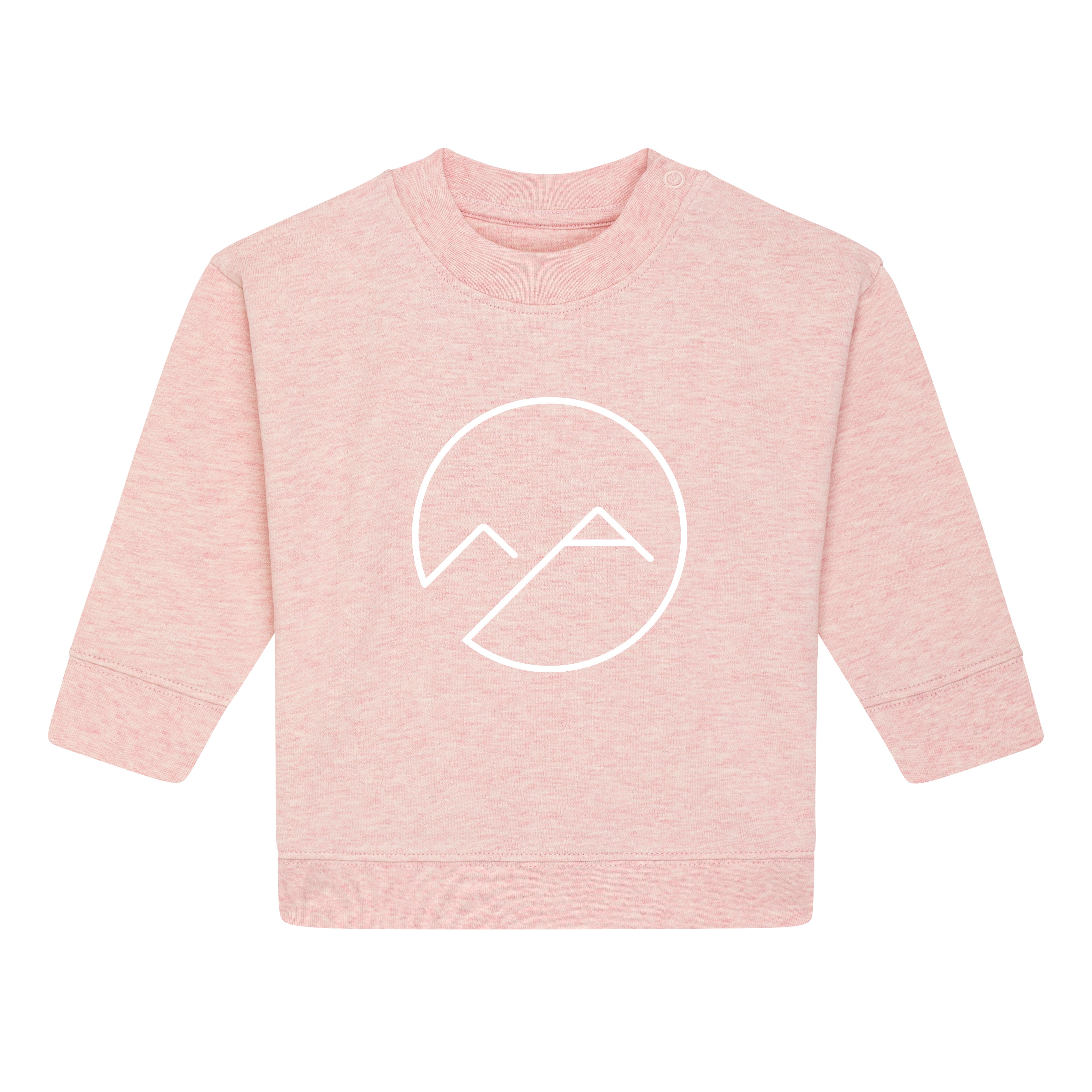 Baby Sweater mit Logo - rosa meliert - Albdraufgänger