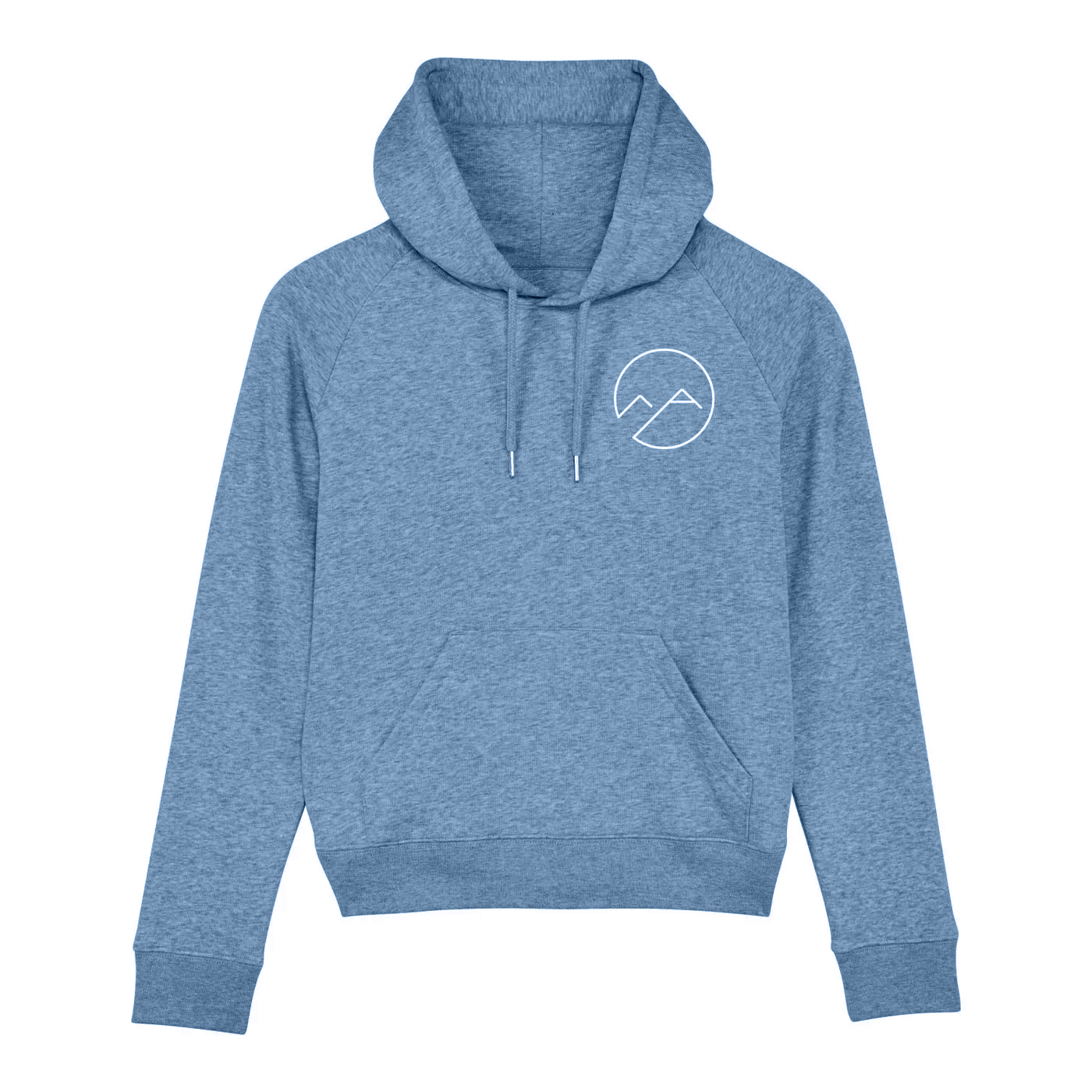 Damen Hoodie - hellblau meliert - Albdraufgänger