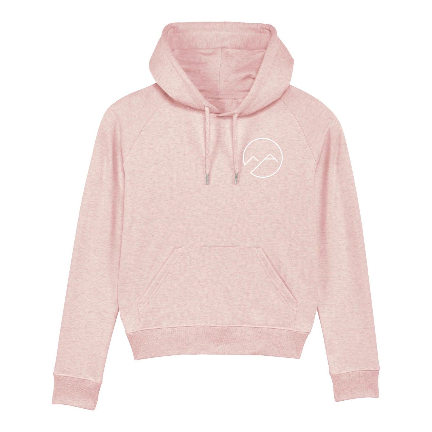 Damen Hoodie - rosa meliert - Albdraufgänger