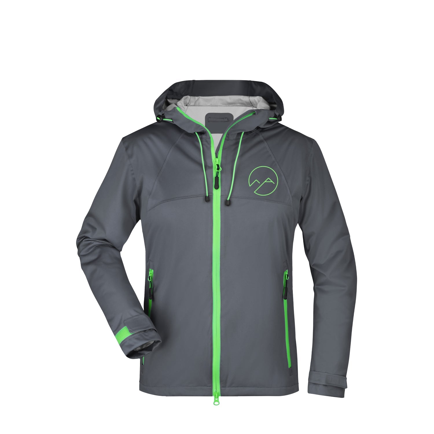 Damen Outdoor Jacke - grau/grün - Albdraufgänger