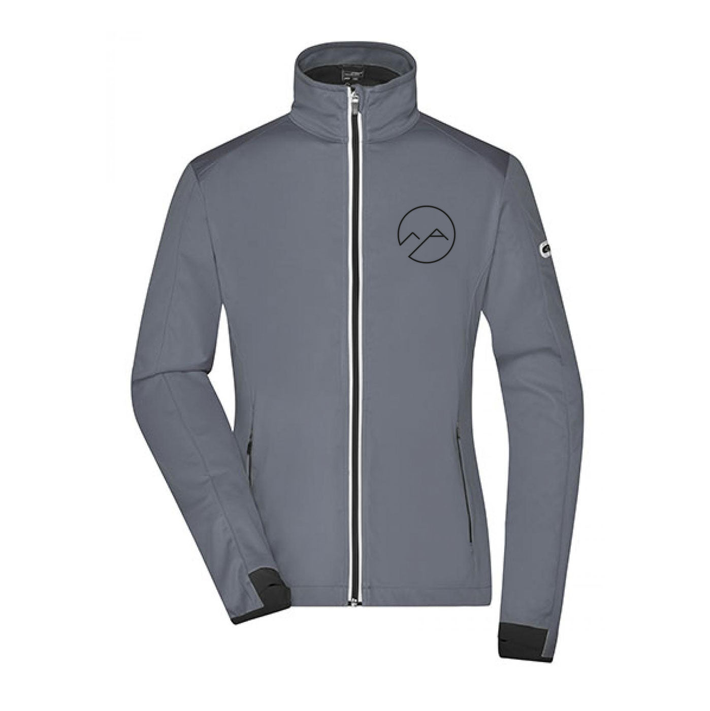 Damen Softshelljacke - grau/schwarz - Albdraufgänger