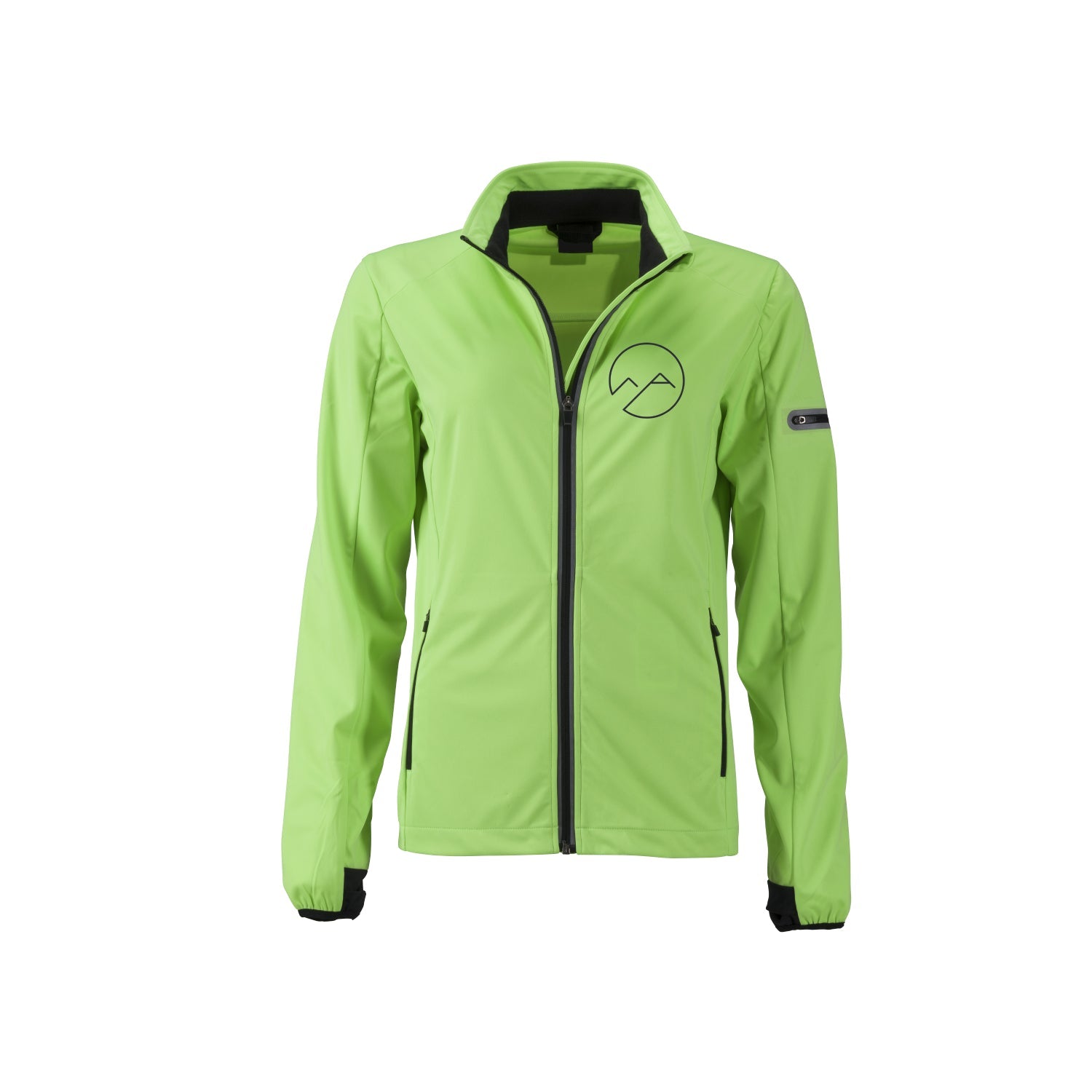Damen Softshelljacke - orange/schwarz - Albdraufgänger