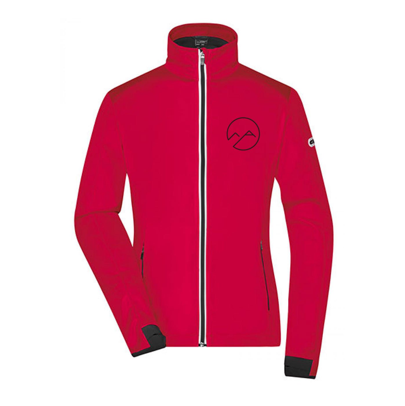 Damen Softshelljacke - rot/schwarz - Albdraufgänger