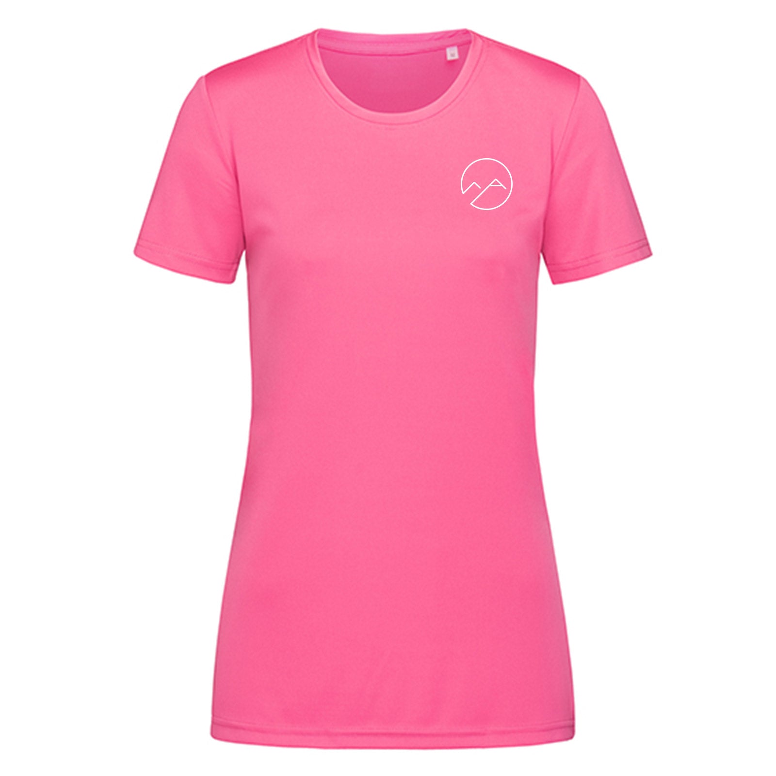 Damen Sportshirt "offline" neon - neon pink - Albdraufgänger