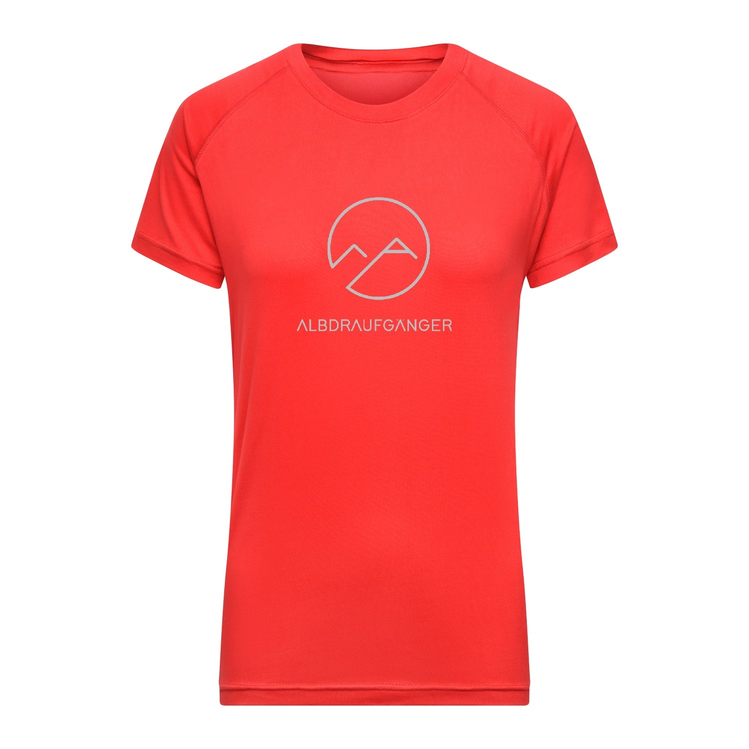 Damen T-Shirt Atmungsaktiv - Rot - Albdraufgänger
