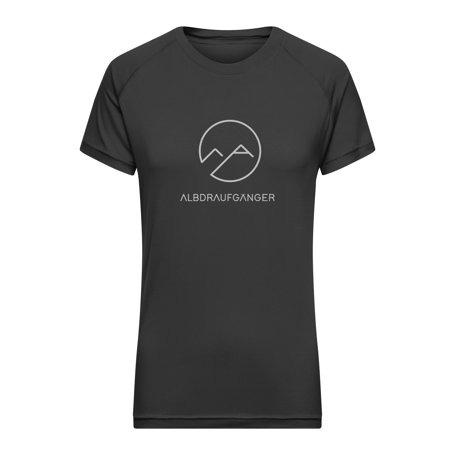 Damen T-Shirt Atmungsaktiv - titan - Albdraufgänger