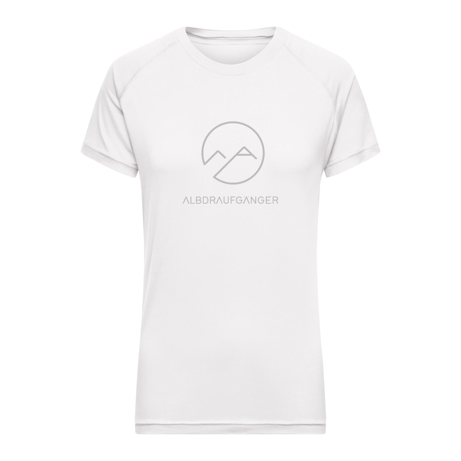 Damen T-Shirt Atmungsaktiv - Weiß - Albdraufgänger