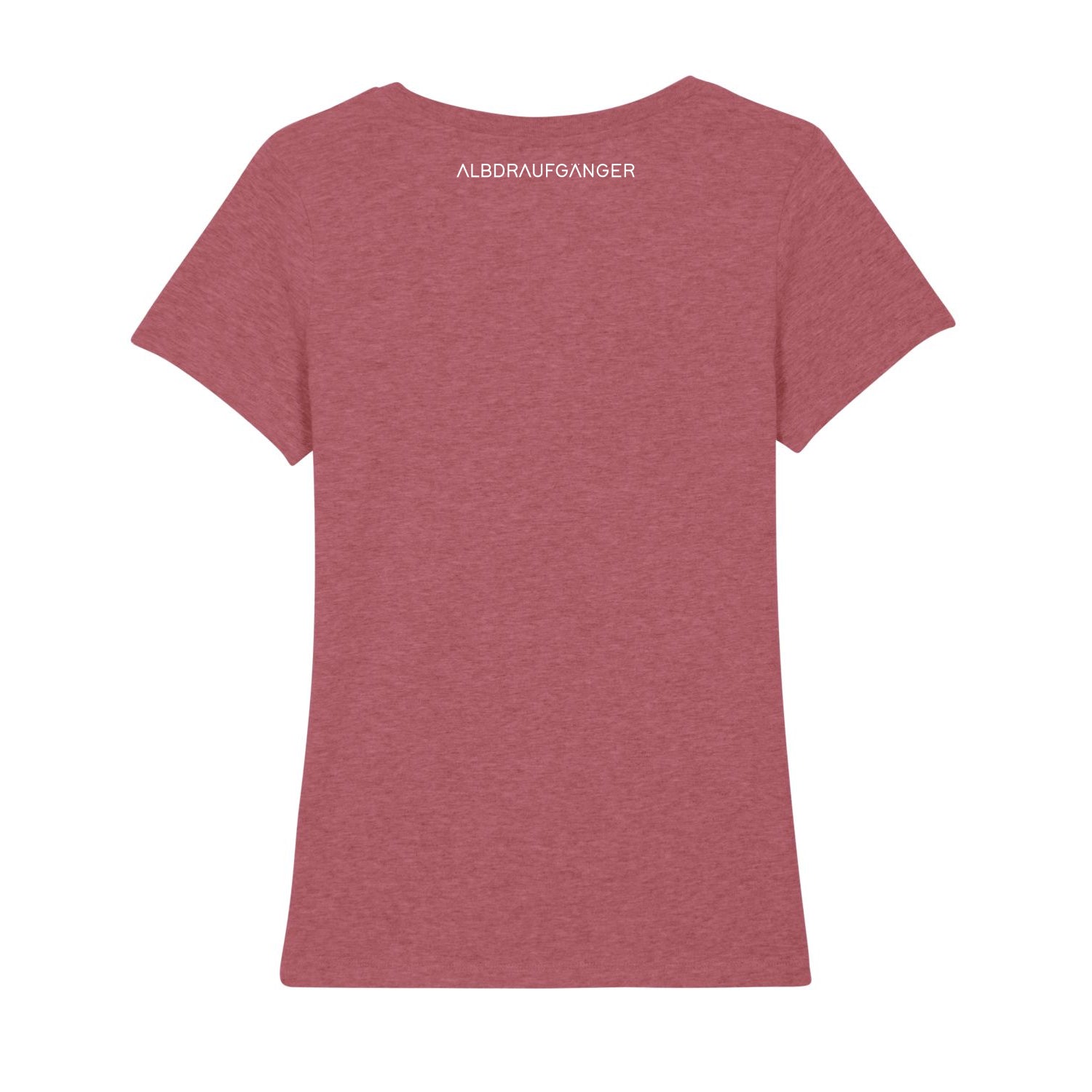 Damen T-Shirt - rot meliert - Albdraufgänger