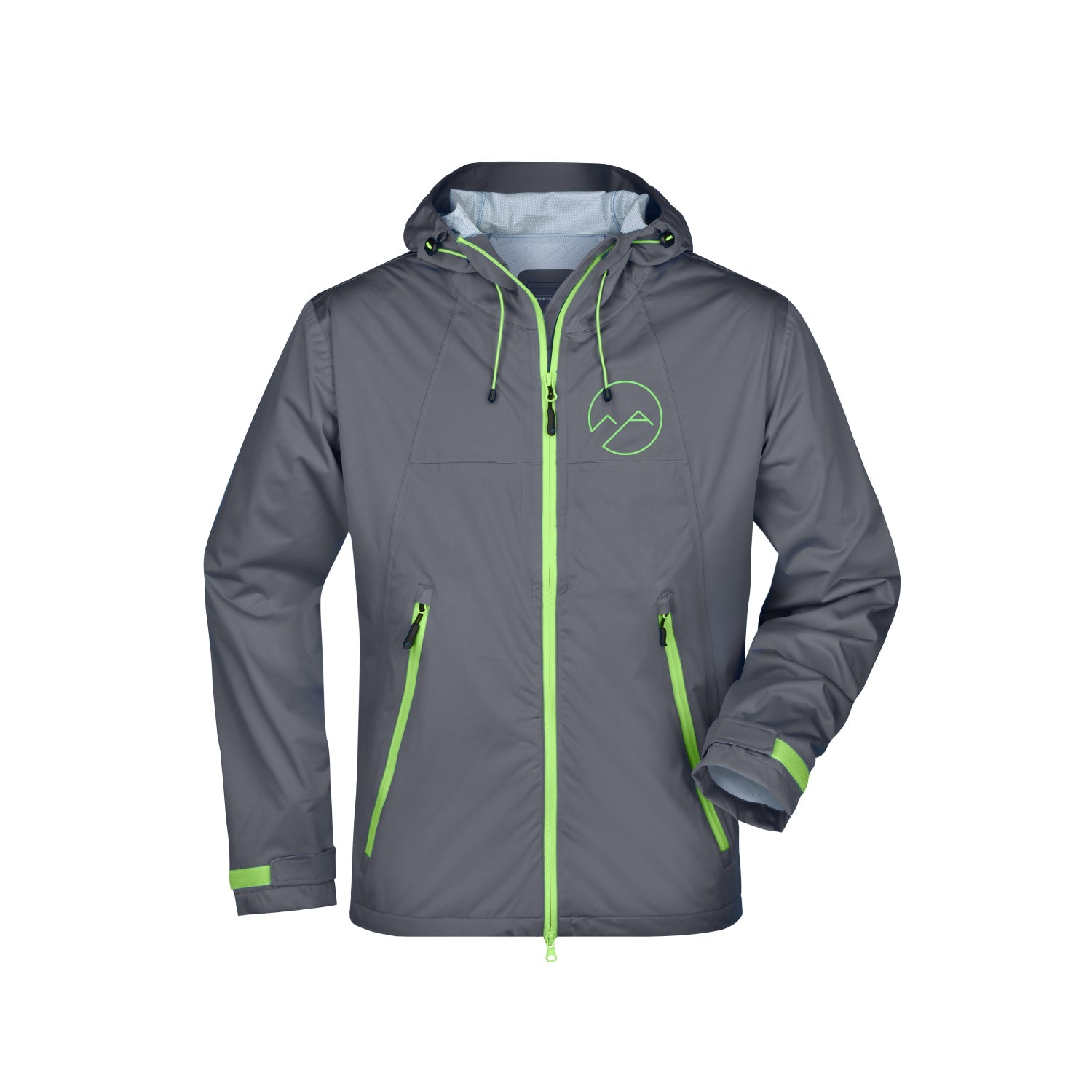 Herren Outdoor Jacke - grau/grün - Albdraufgänger