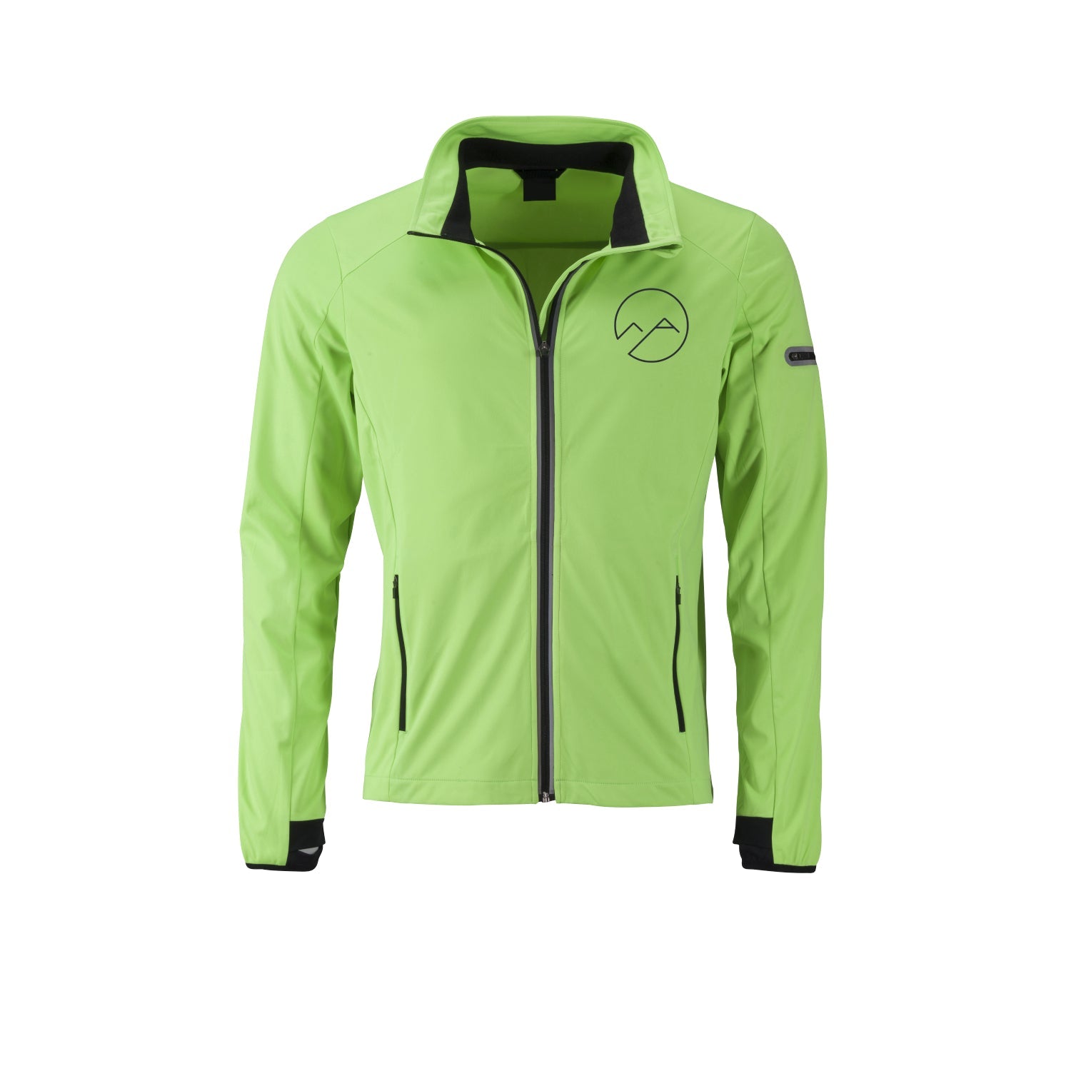 Herren Softshelljacke - grün/schwarz - Albdraufgänger