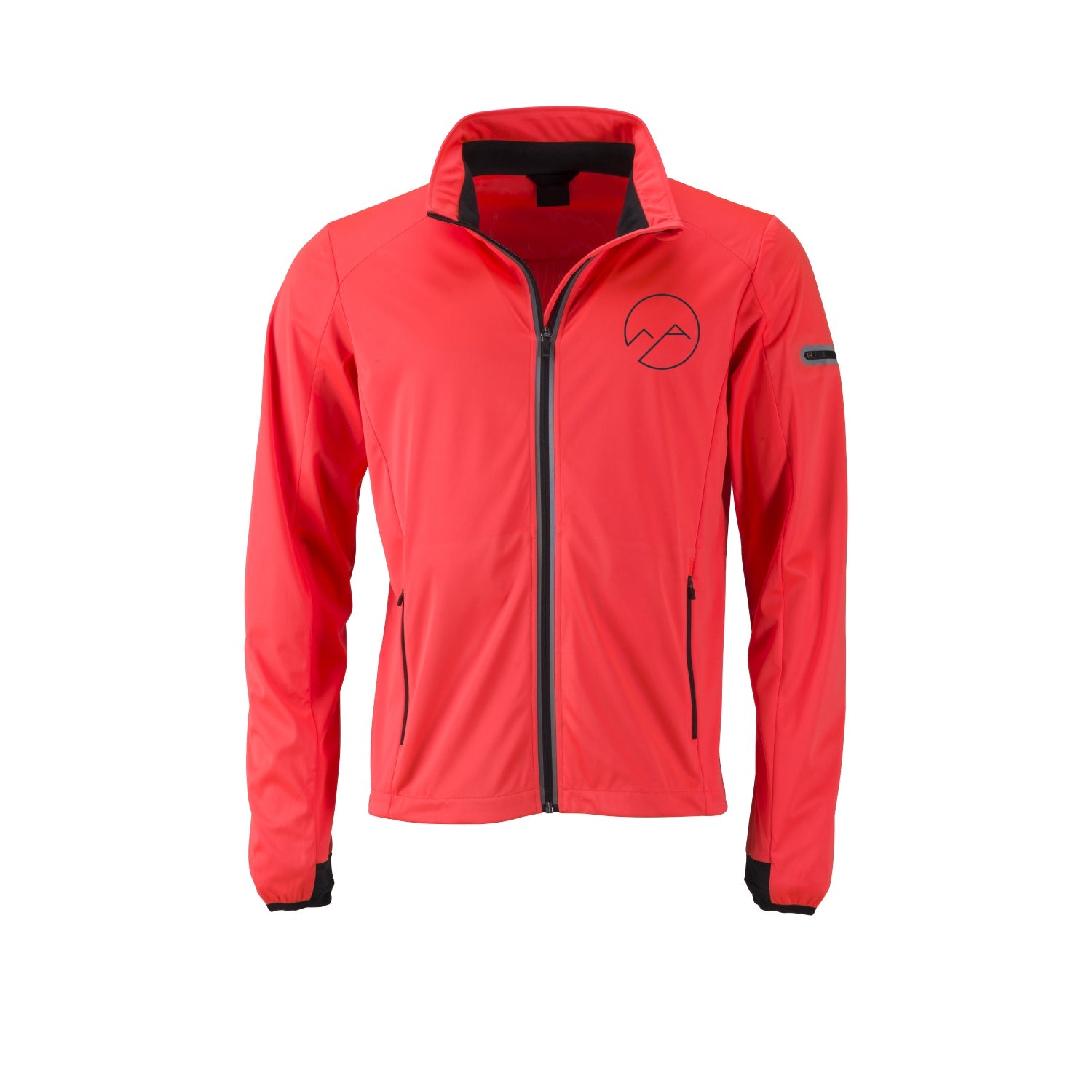 Herren Softshelljacke - orange/schwarz - Albdraufgänger