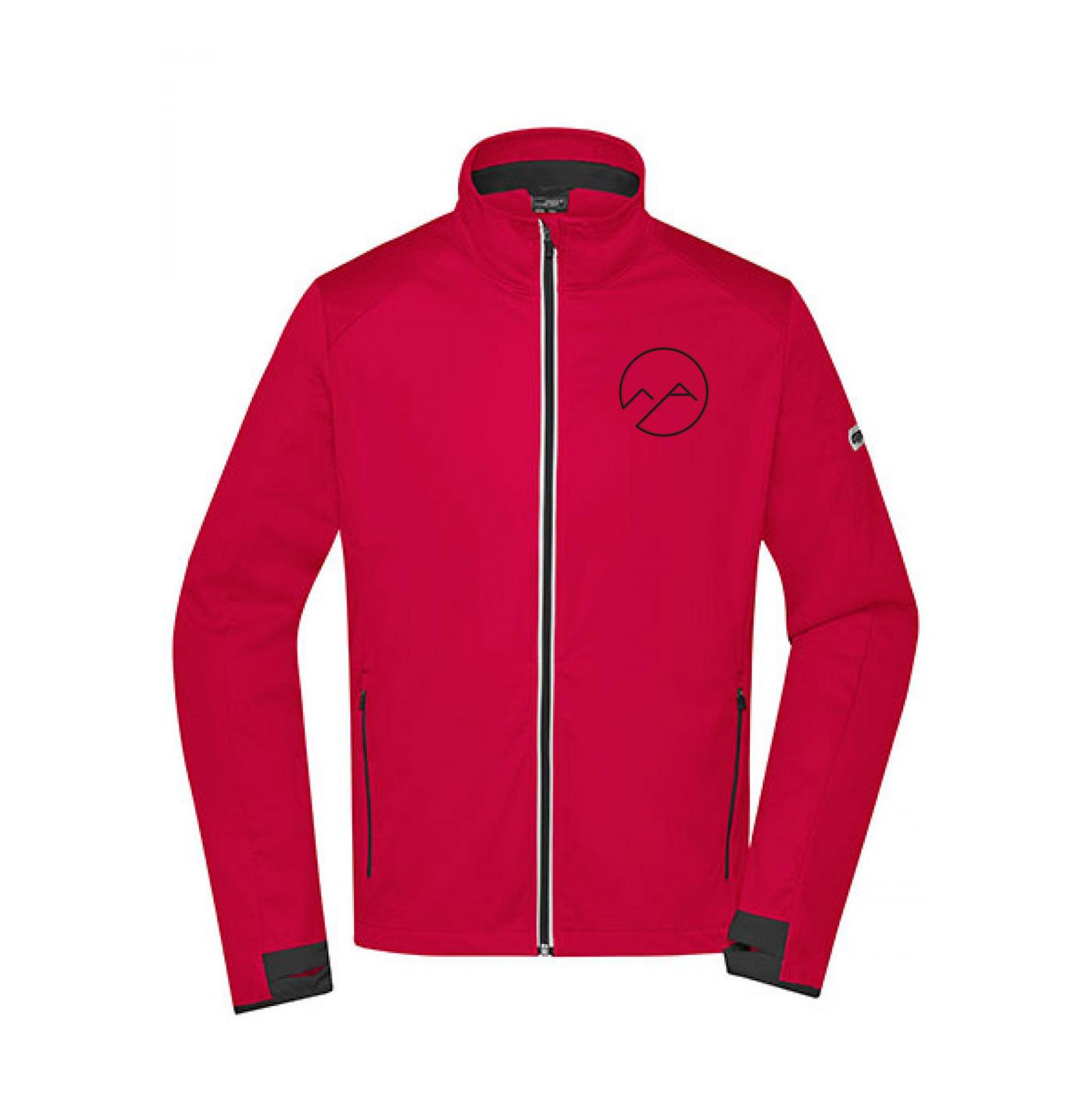 Herren Softshelljacke - rot/schwarz - Albdraufgänger