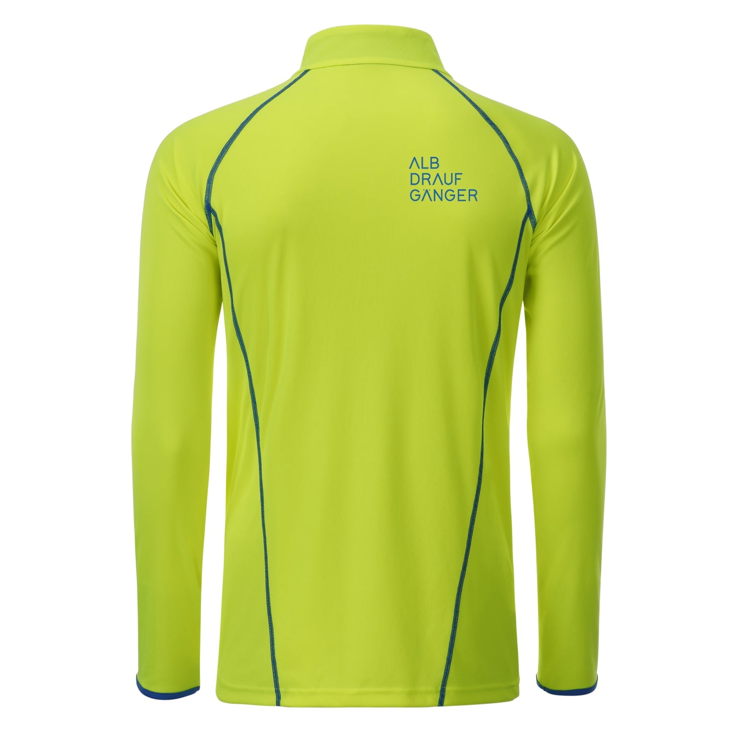 Herren Sportshirt langarm - gelb/blau - Albdraufgänger