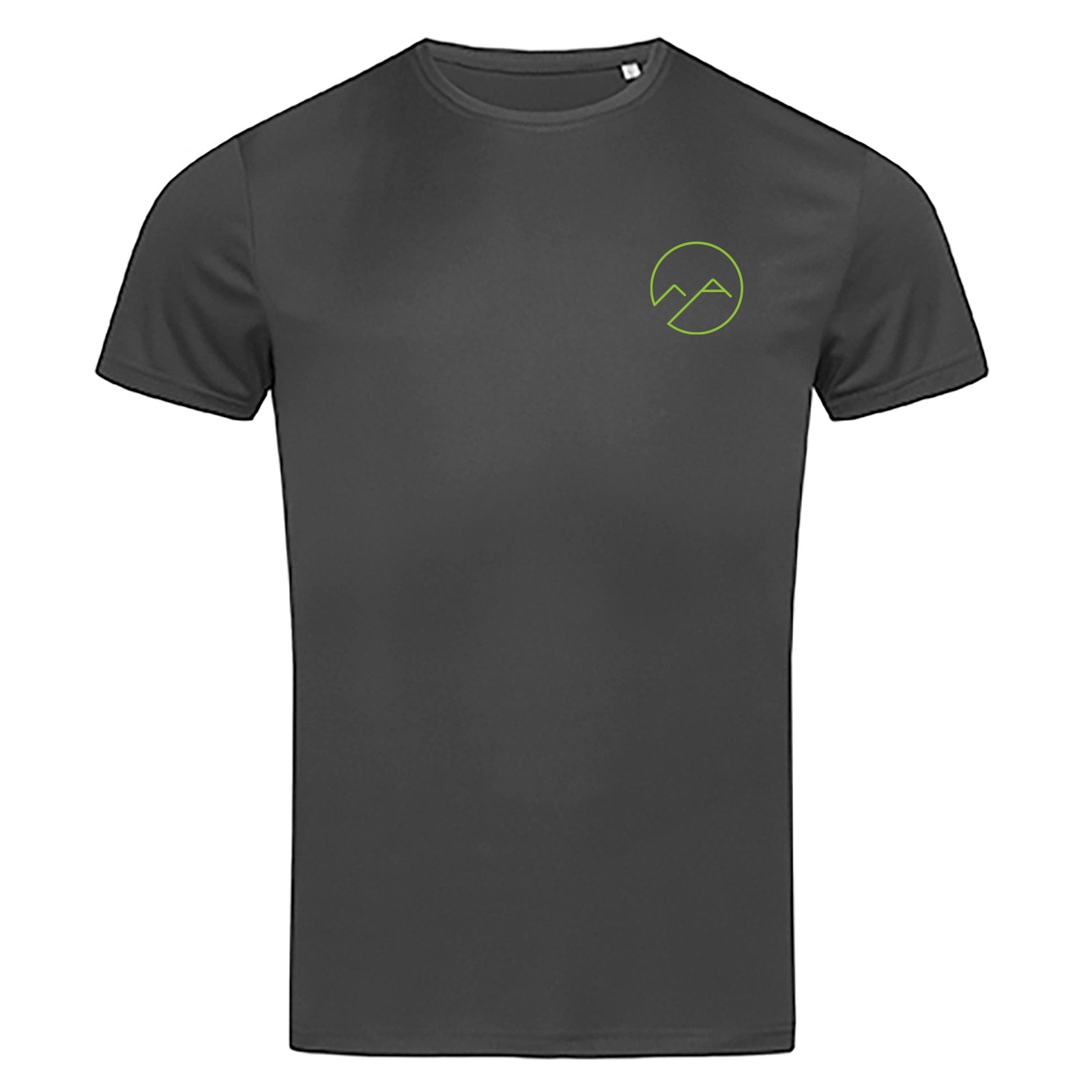 Herren Sportshirt "offline" - grau/grün - Albdraufgänger