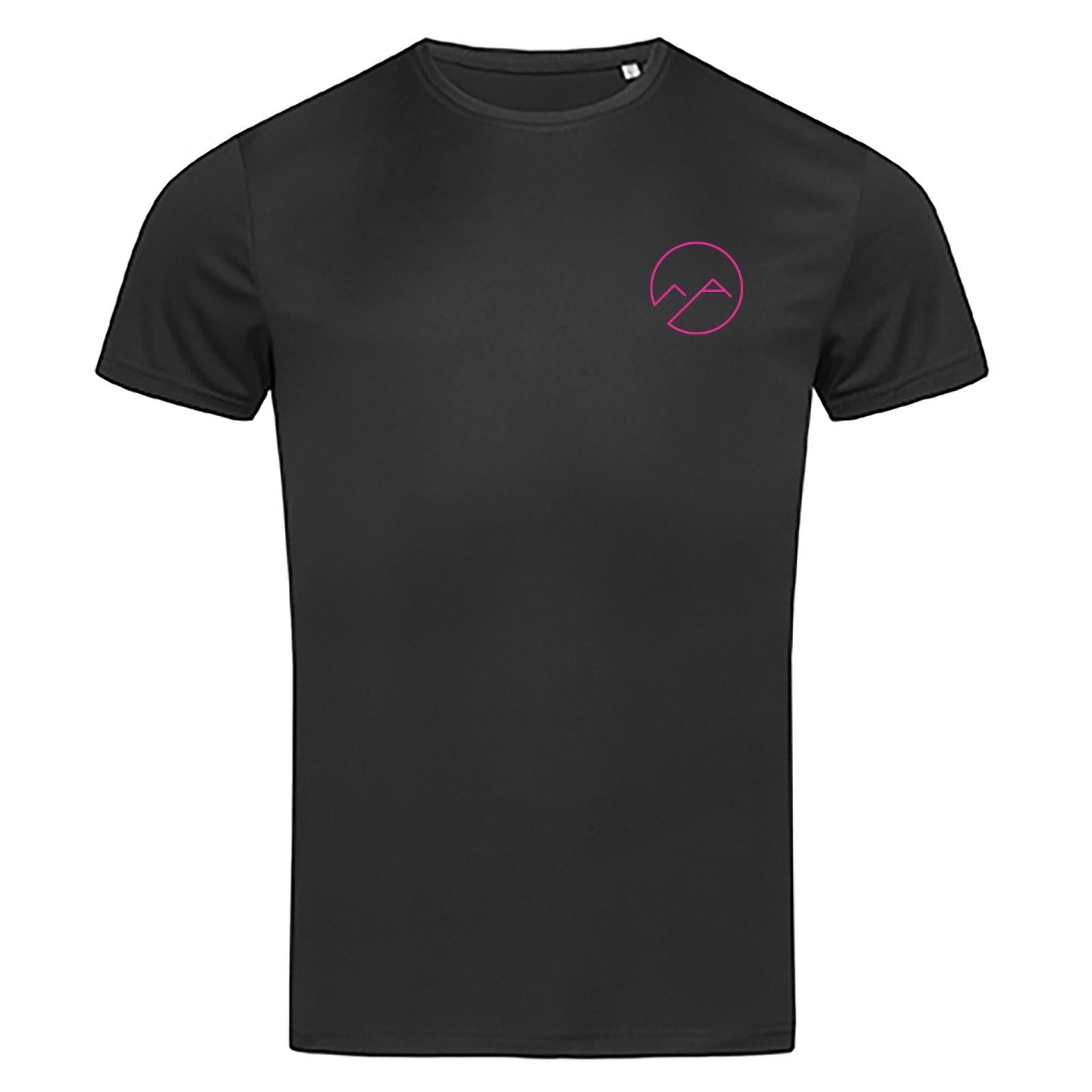 Herren Sportshirt "offline" - schwarz/pink - Albdraufgänger