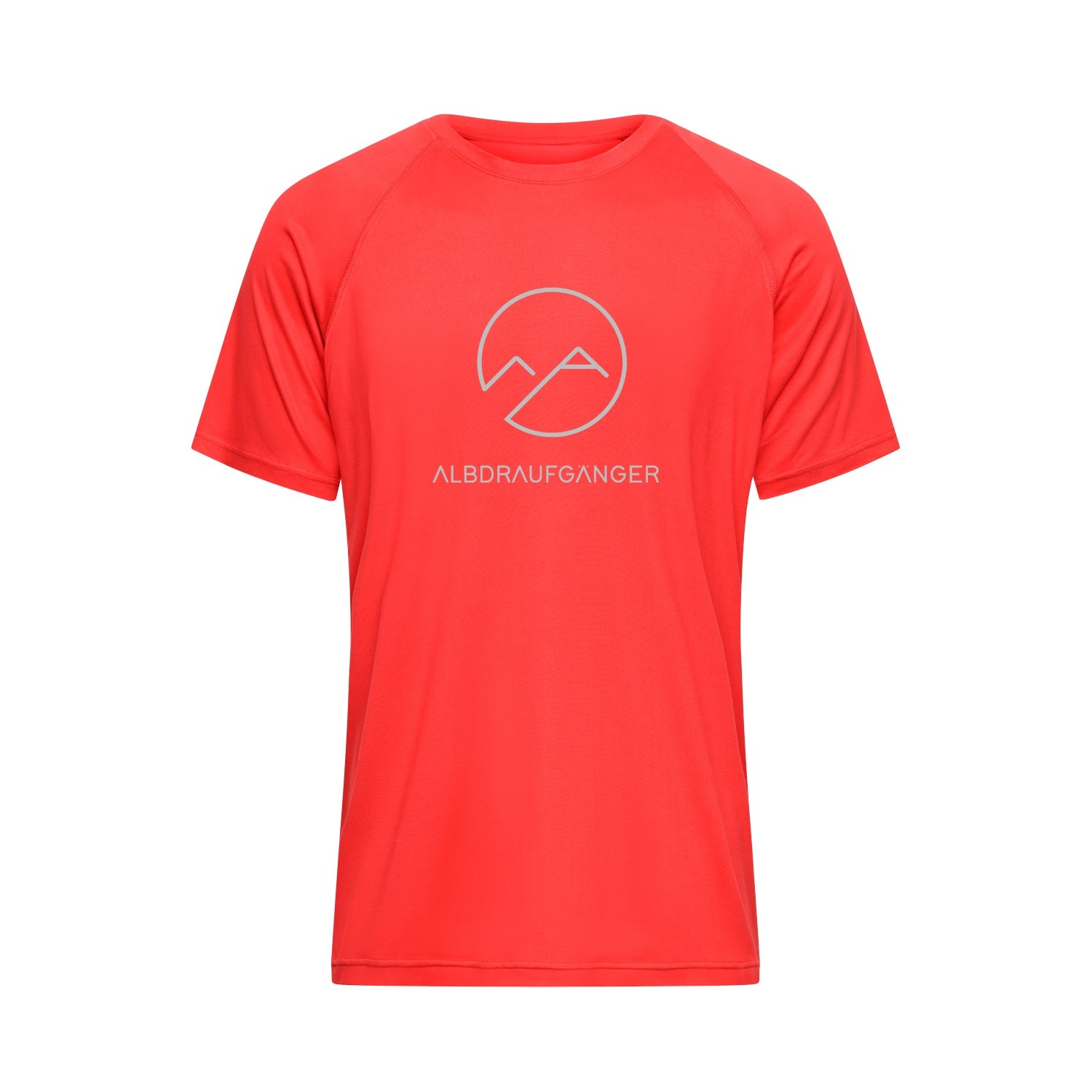 Herren T-Shirt Atmungsaktiv - Rot - Albdraufgänger