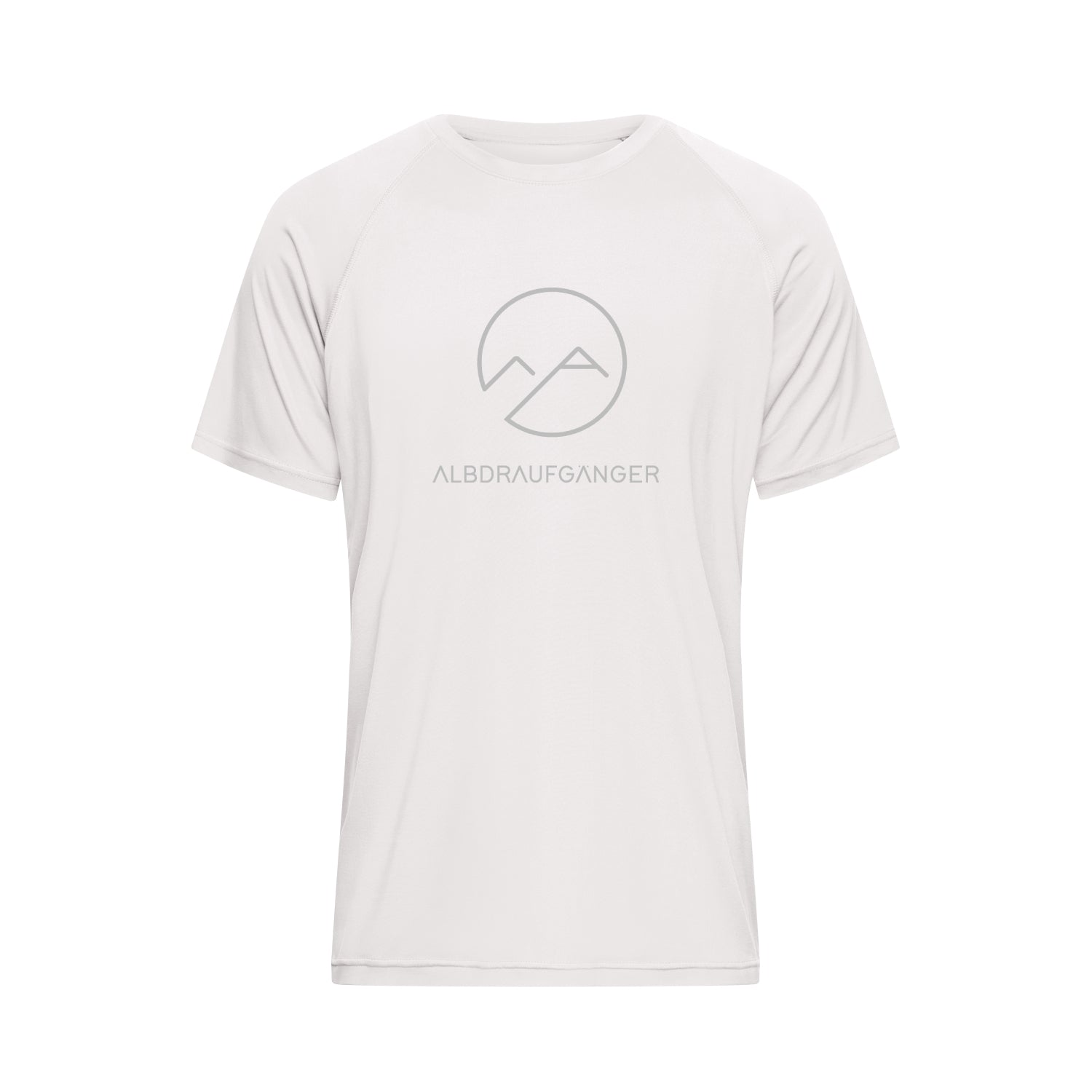 Herren T-Shirt Atmungsaktiv - Weiß - Albdraufgänger