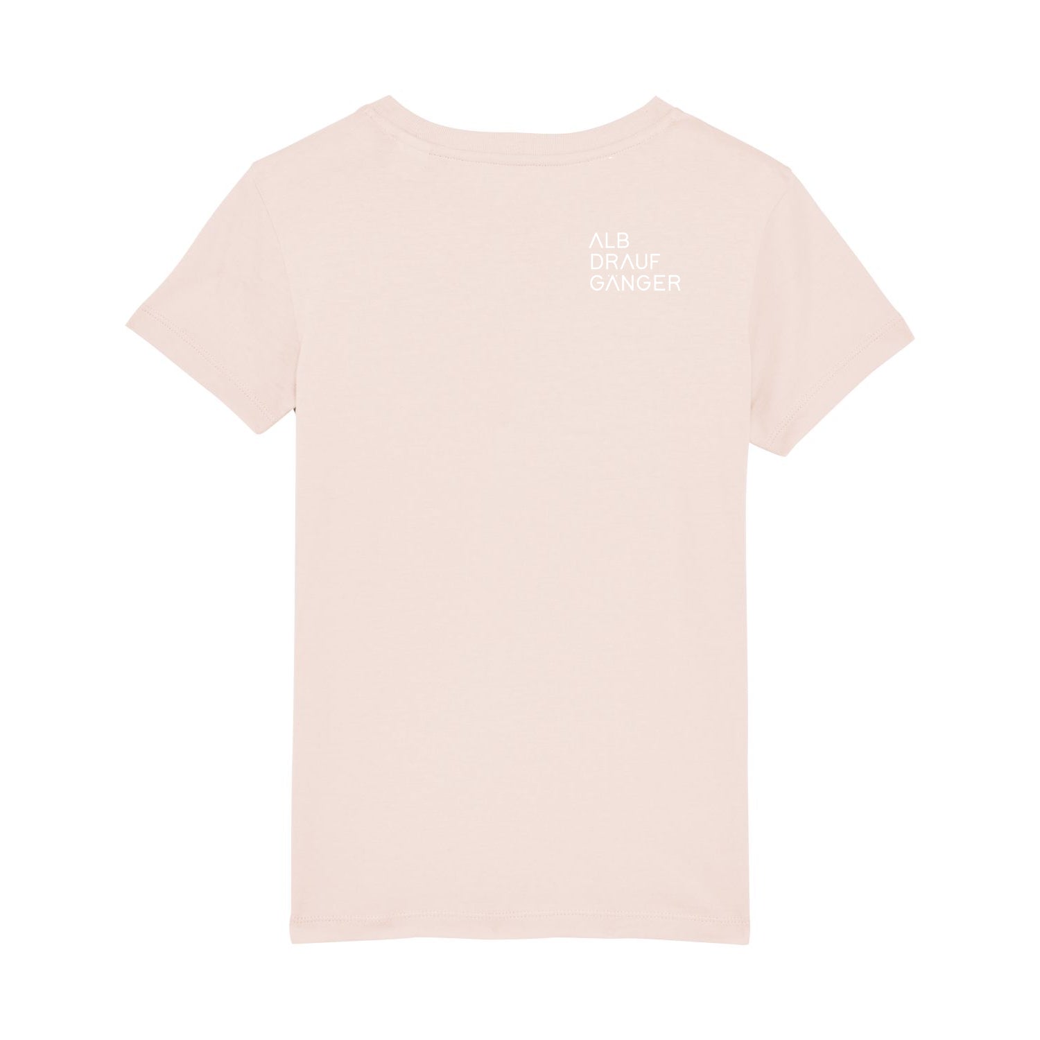 Kinder T-Shirt mit Rückenprint - hellrosa - Albdraufgänger