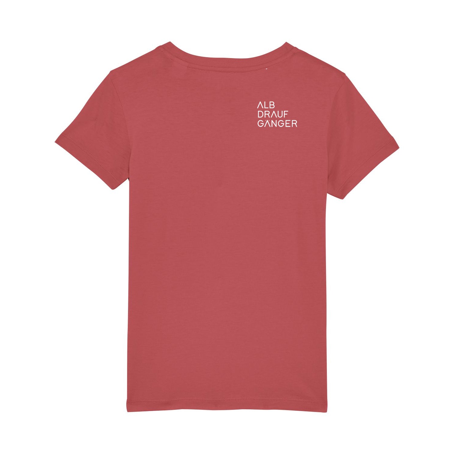Kinder T-Shirt mit Rückenprint - karminrot - Albdraufgänger