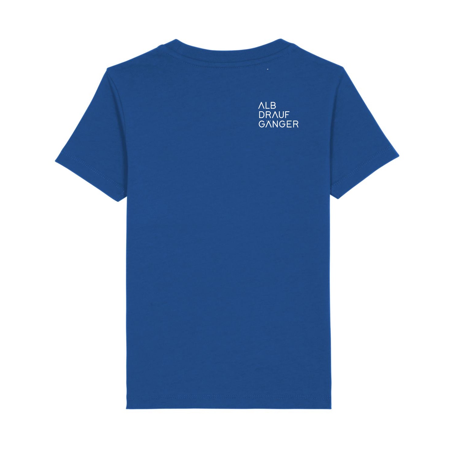 Kinder T-Shirt mit Rückenprint - königsblau - Albdraufgänger