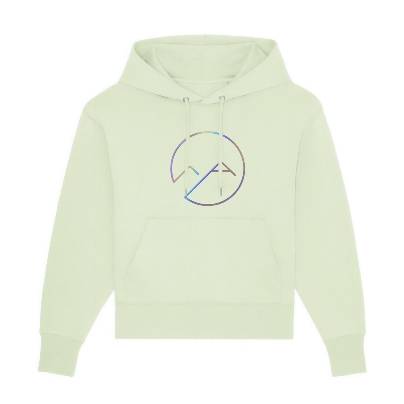 Oversize Hoodie mit Spiegeldruck - Stängelgrün - Albdraufgänger