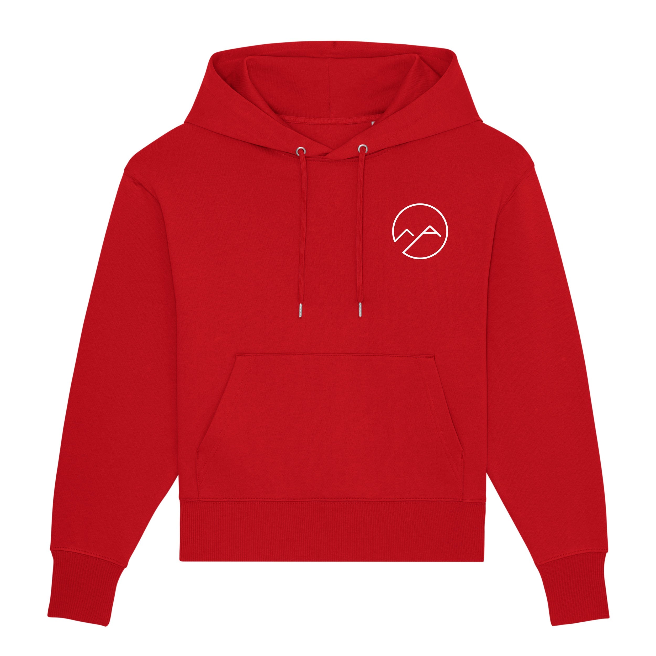 Oversize Unisex Hoodie (Schaumdruck) - rot - Albdraufgänger