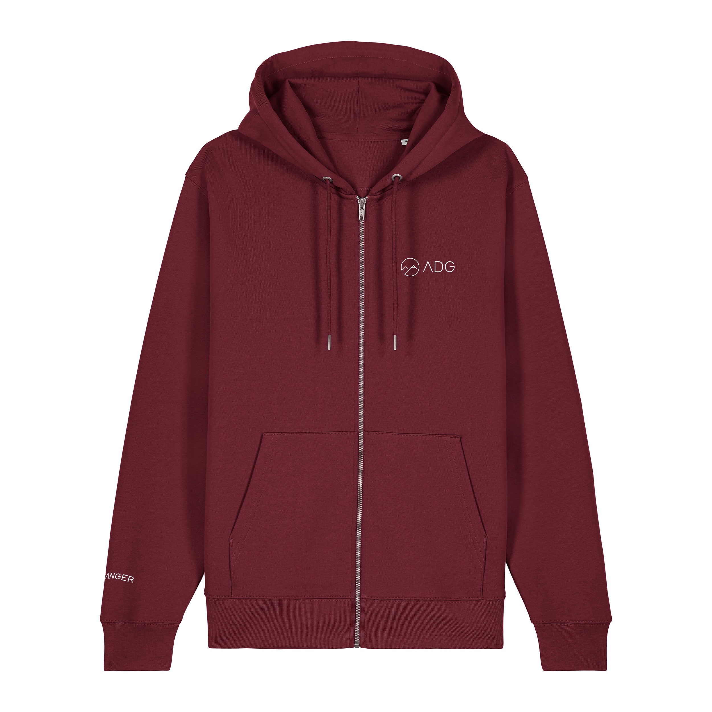 Sweatjacke gefüttert - weinrot - Albdraufgänger