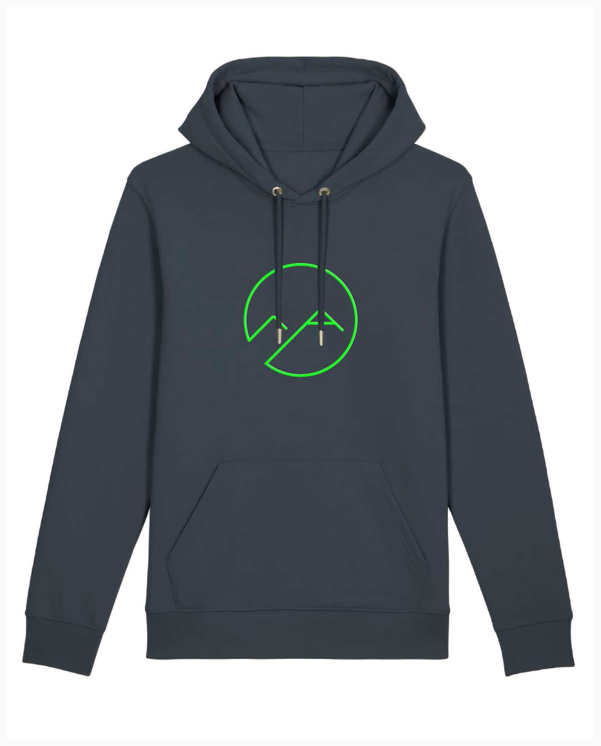Unisex Hoodie (dunkelgrau/neon) - neon grün - Albdraufgänger