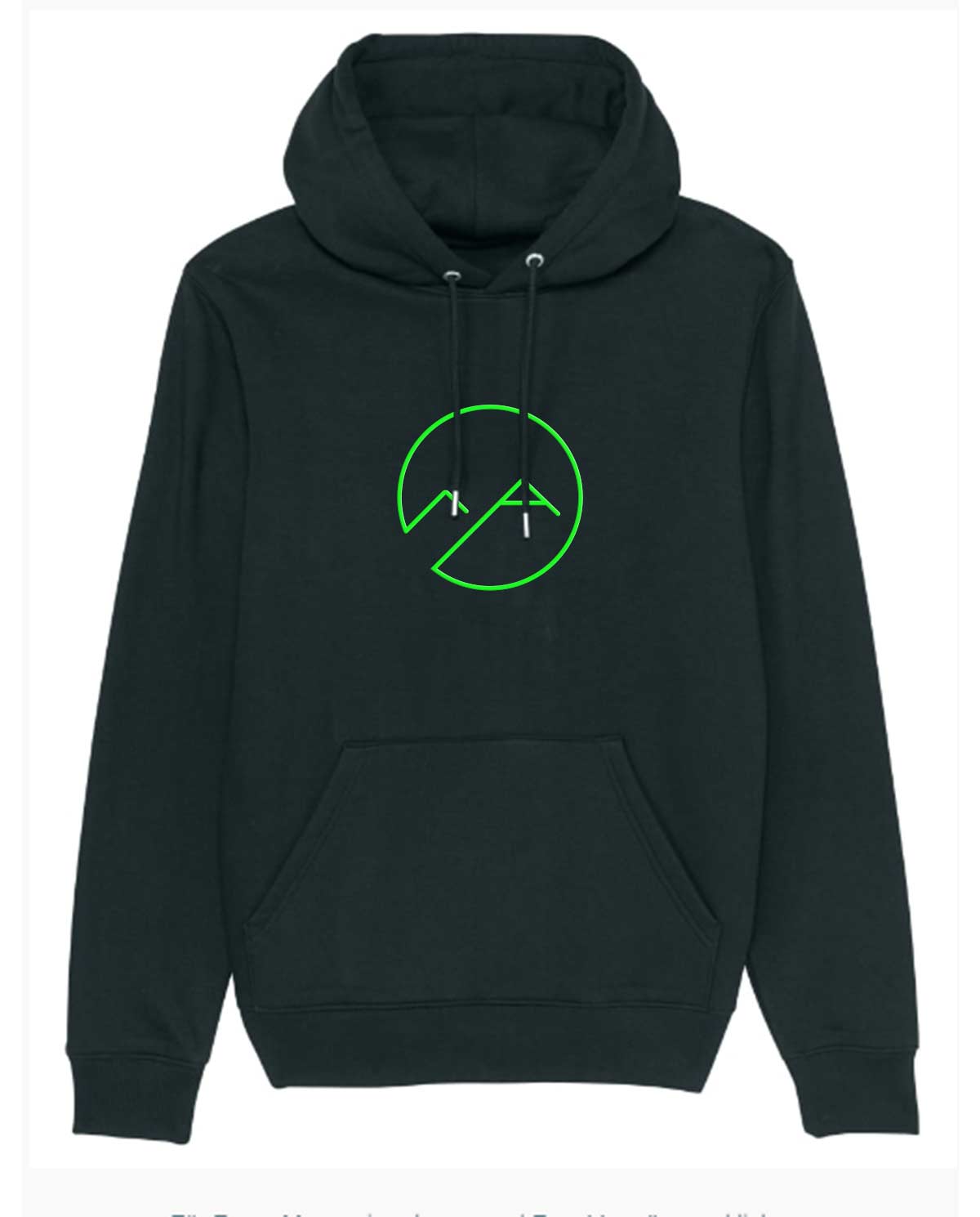 Unisex Hoodie (schwarz/neon) - neon grün - Albdraufgänger