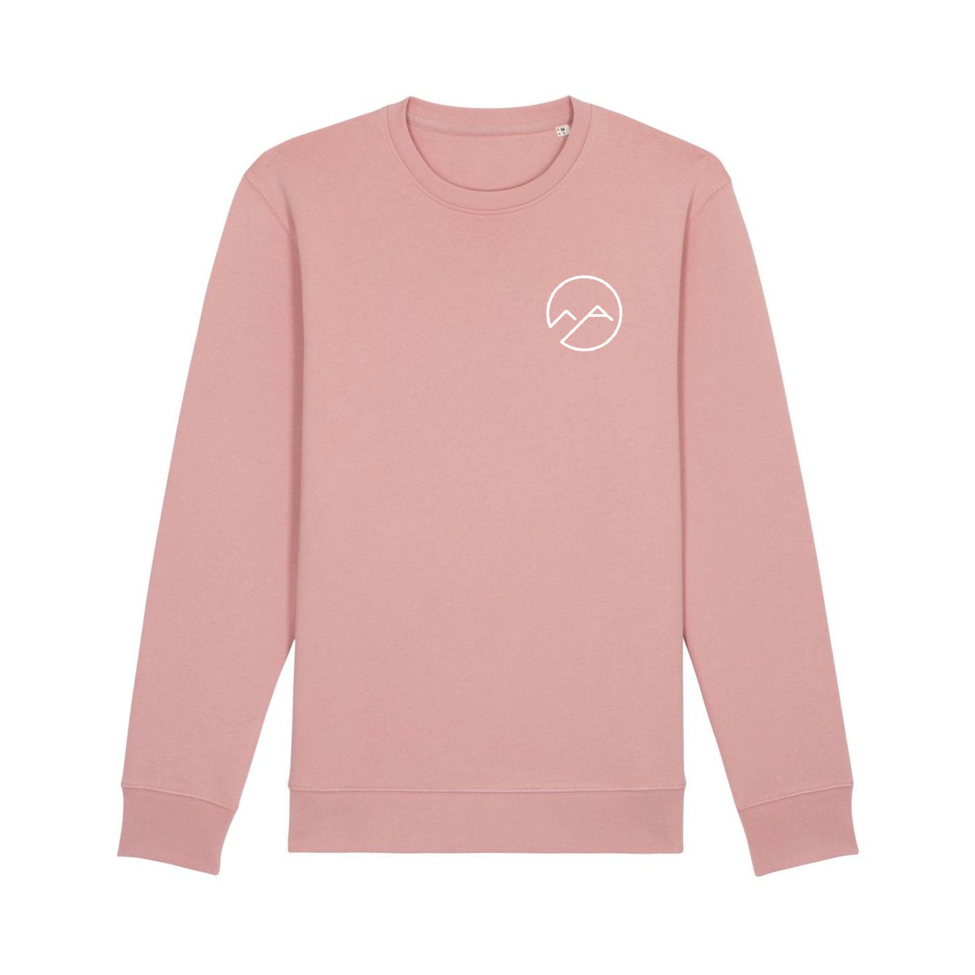 Unisex Sweater mit Schaumdruck - dunkelrosa - Albdraufgänger