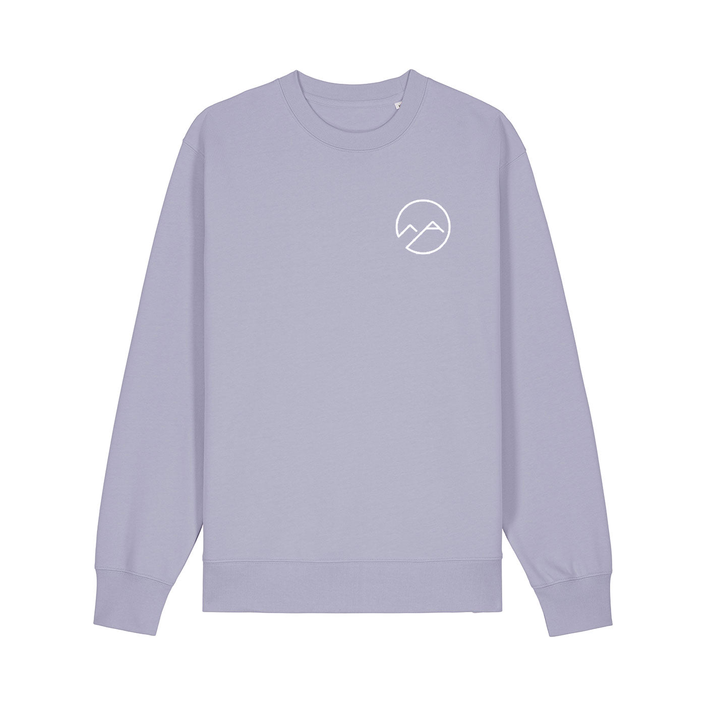 Unisex Sweater mit Schaumdruck - lavendel - Albdraufgänger