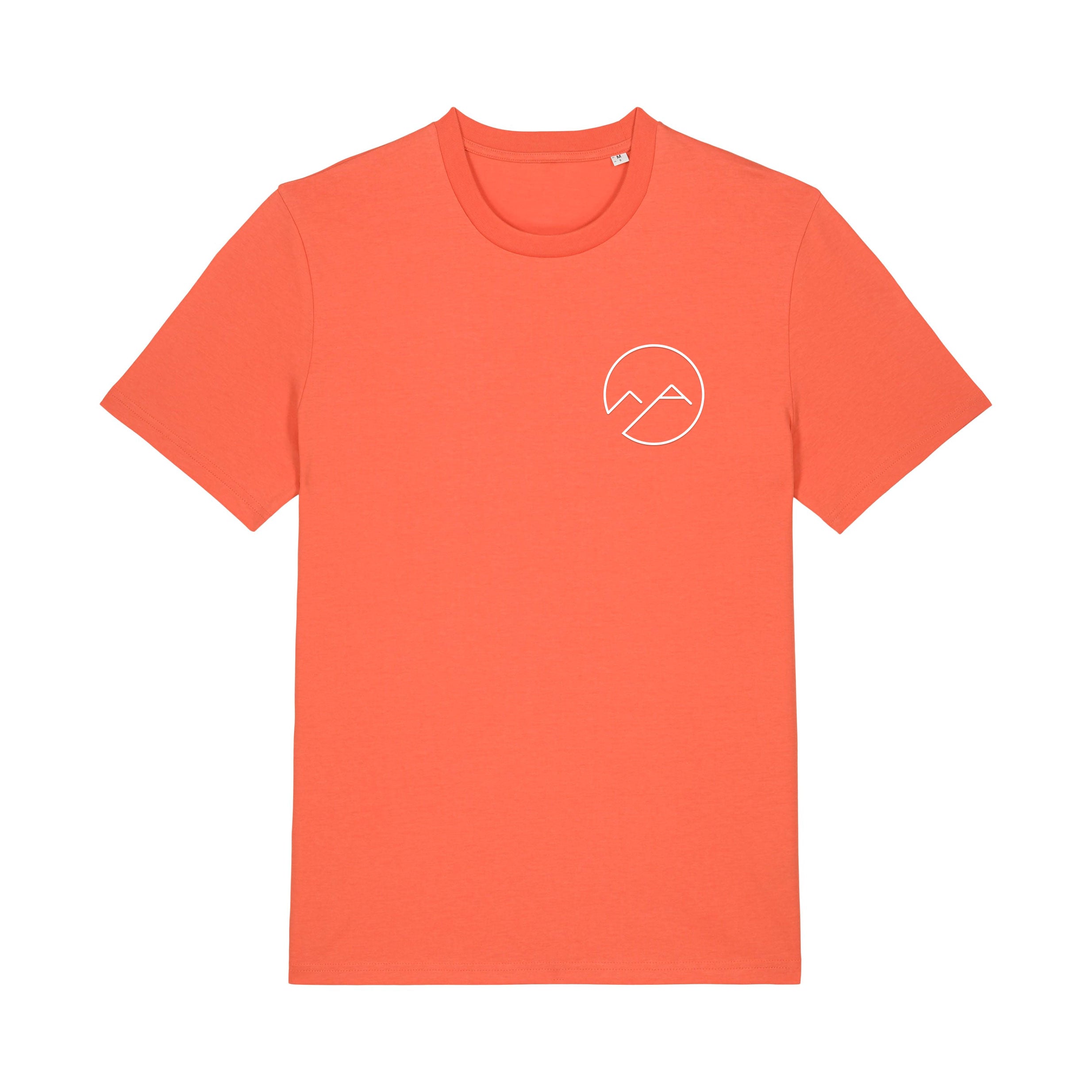 Unisex T-Shirt mit Schaumdruck - dunkelorange - Albdraufgänger