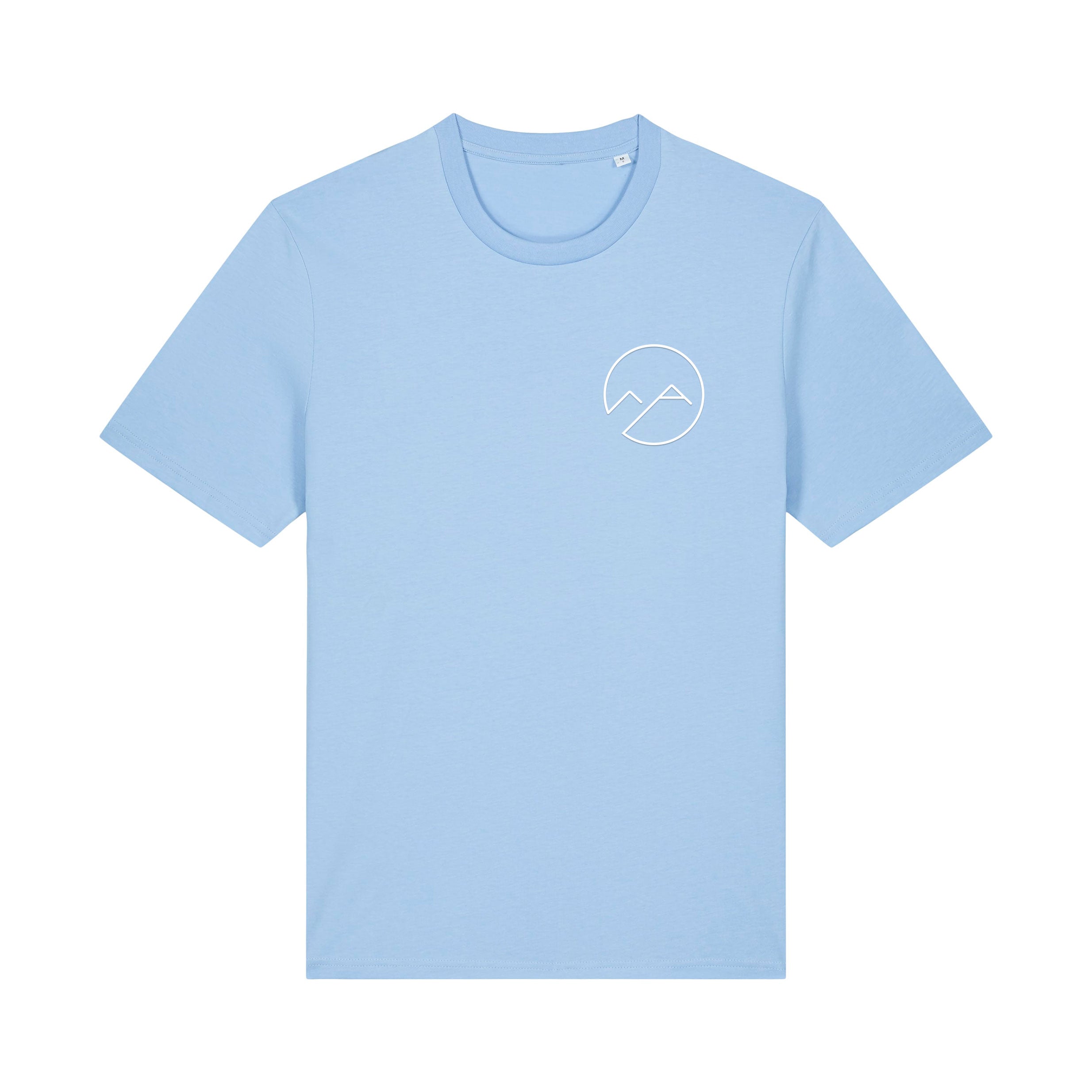 Unisex T-Shirt mit Schaumdruck - mittelblau - Albdraufgänger