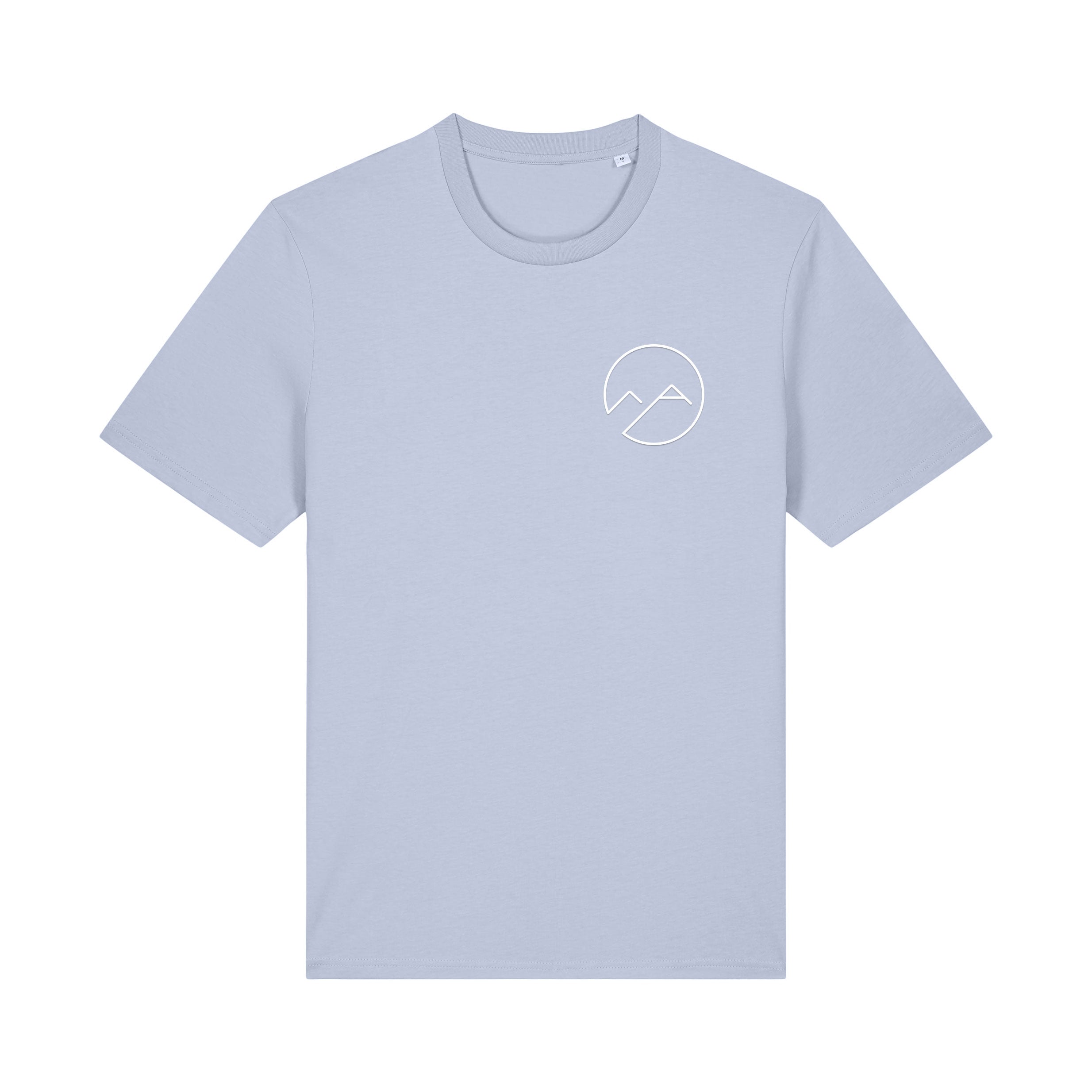 Unisex T-Shirt mit Schaumdruck - mittelblau - Albdraufgänger