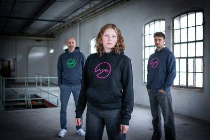 Hoodie (schwarz/neon) unisex