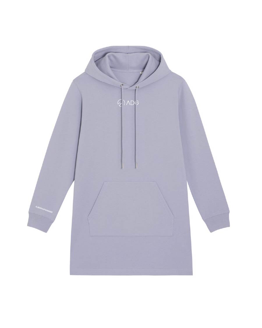 Damen Hoodiekleid - lavendel - Albdraufgänger
