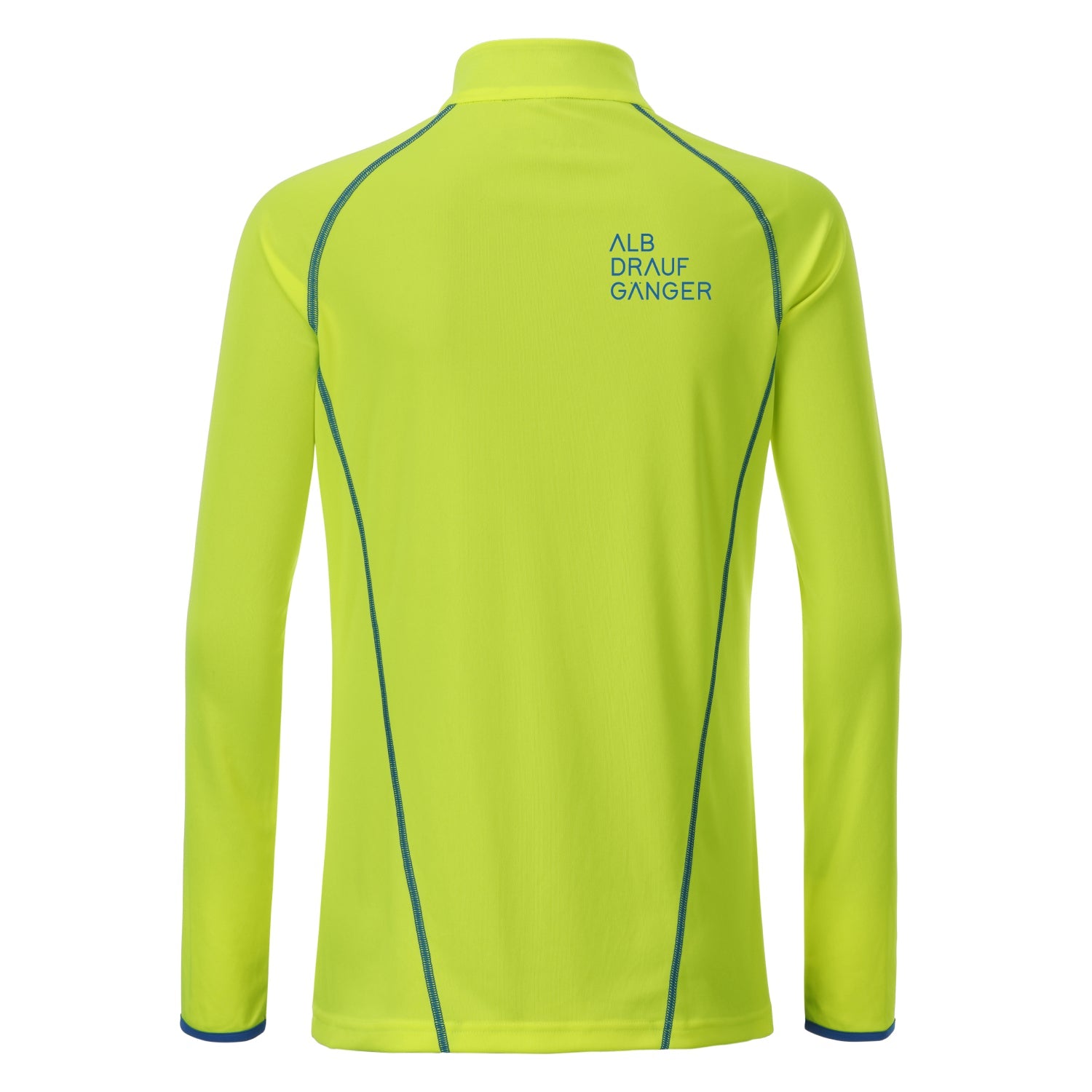Damen Sportshirt langarm - gelb/blau - Albdraufgänger