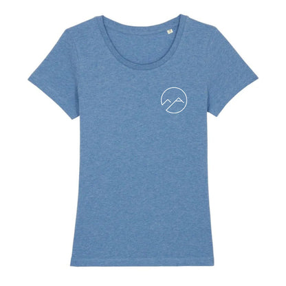 Damen T-Shirt - hellblau meliert - Albdraufgänger