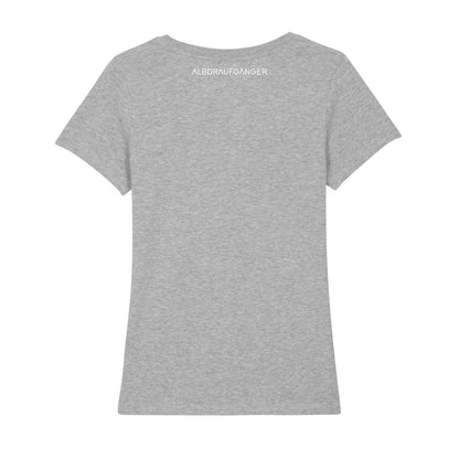 Damen T-Shirt - hellgrau meliert - Albdraufgänger