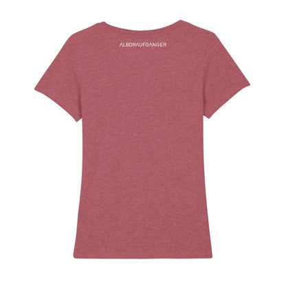 Damen T-Shirt - rot meliert - Albdraufgänger