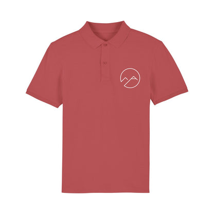 Herren Poloshirt - karminrot - Albdraufgänger