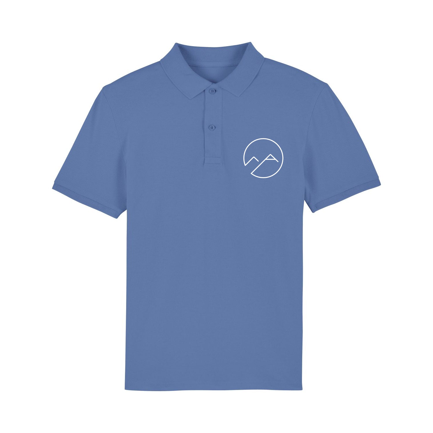Herren Poloshirt - mittelblau - Albdraufgänger