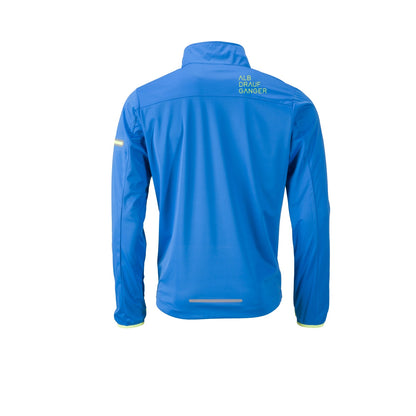 Herren Softshelljacke - blau/gelb - Albdraufgänger