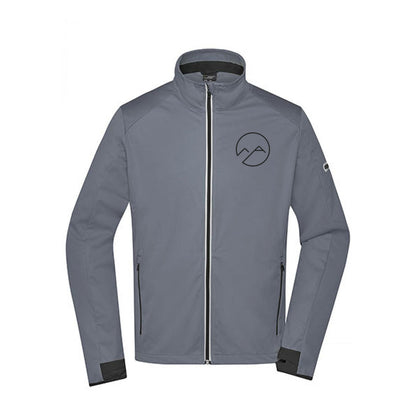 Herren Softshelljacke - grau/schwarz - Albdraufgänger