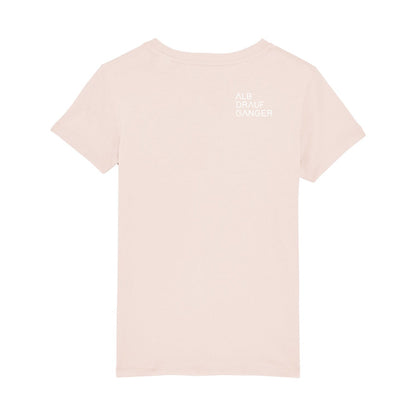 Kinder T-Shirt mit Rückenprint - hellrosa - Albdraufgänger
