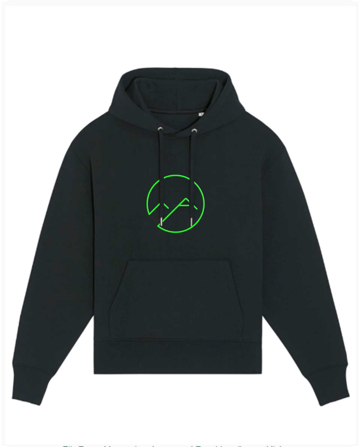 Oversize Hoodie (schwarz/neon) - neon grün - Albdraufgänger
